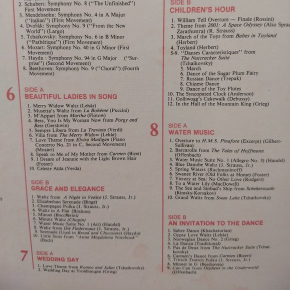 vintage 80s 150 best loved classical 8 cassette boxed set NWOT - Picture 6 of 6